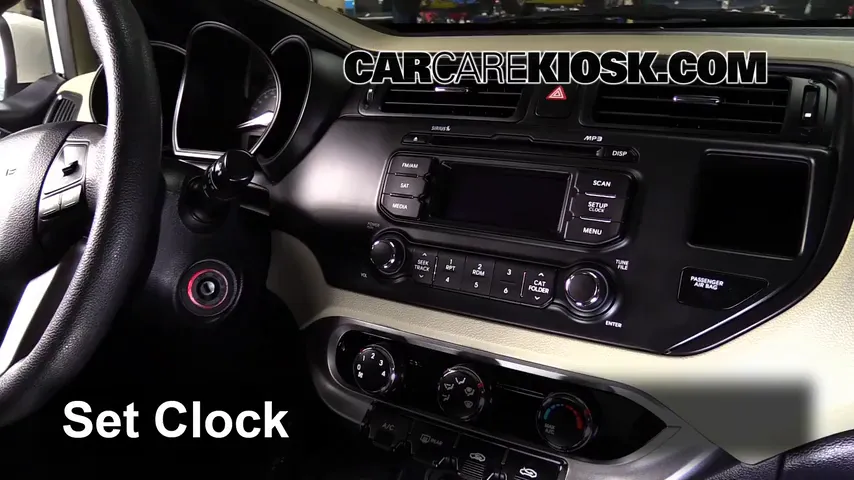2013 Kia Rio LX 1.6L 4 Cyl. Sedan Clock